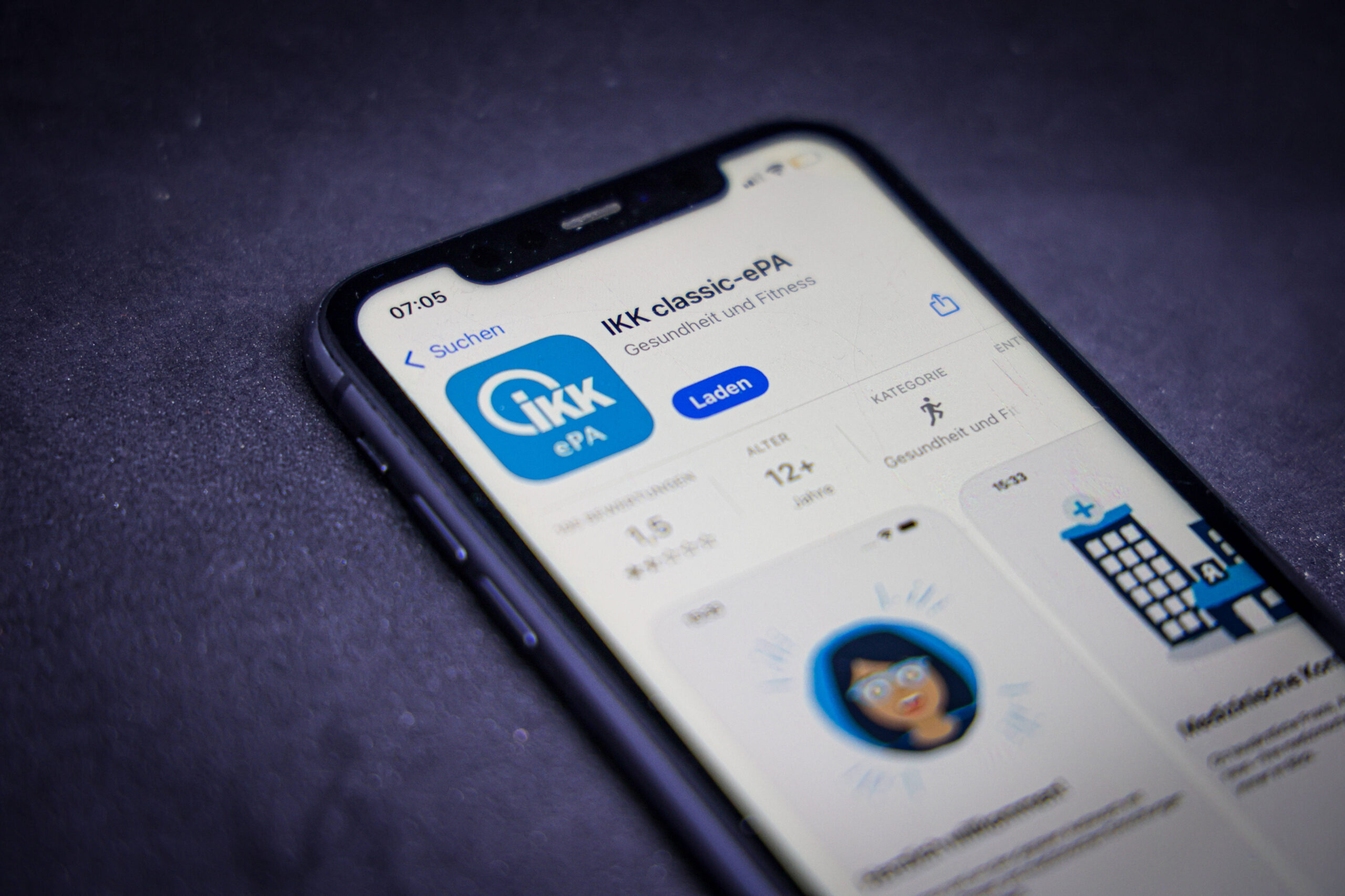 Germany ePA 2025 app interface for patients